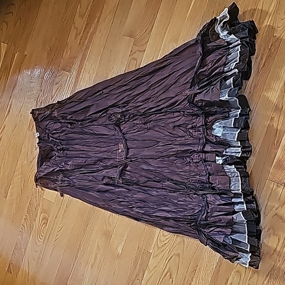 Vintage Saga Tiered Layer Brown Skirt Size 0 - Perfect Condition - Picture 1 of 5